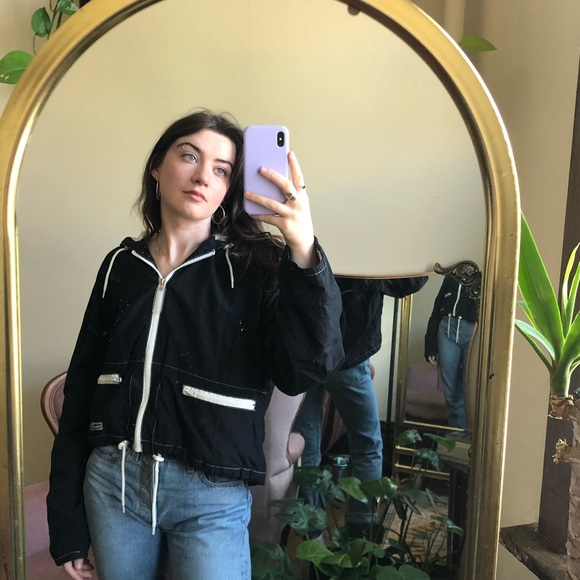 Y2K Cropped Reebok Windbreak - Picture 3 of 4